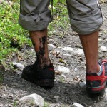 The trail quickly became muddier and muddier