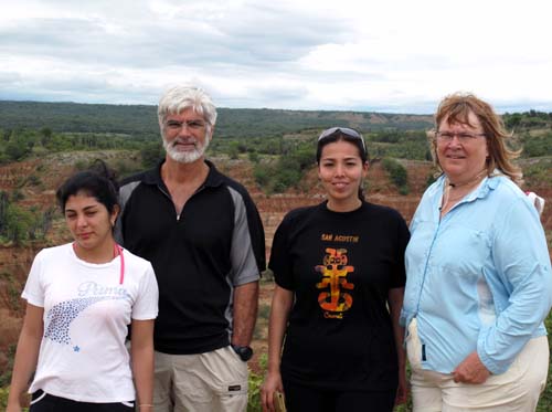 Two women from Bogota and us - Tatacoa Desert